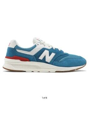 New Balance 997H Vintage Pack Light Rogue Wave Blue Suede Sneaker Sz 8.5